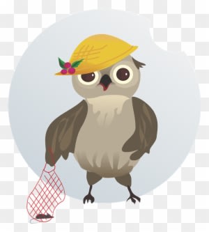 Vector, Figure, Bird, Owl, String Bag, Mouse, Cap - String Bag - Free Transparent PNG Clipart Images Download. - Owl Transparent PNG Free Download