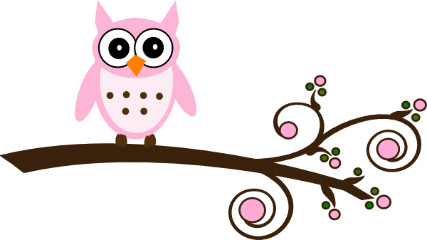 Pink And Green Owl Clip Art - Twin Girl Clip Art - Free Transparent PNG Clipart Images Download. - Owl Transparent PNG Free Download