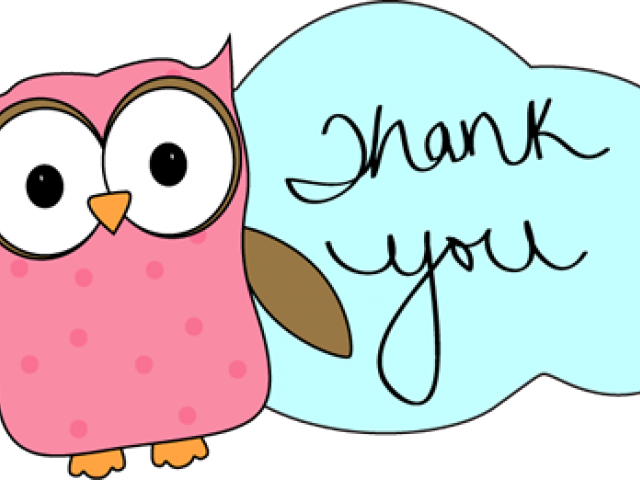 Owl Clipart Homework - Thank You Clip Art Free - Free Transparent PNG Clipart Images Download. - Owl Transparent PNG Free Download