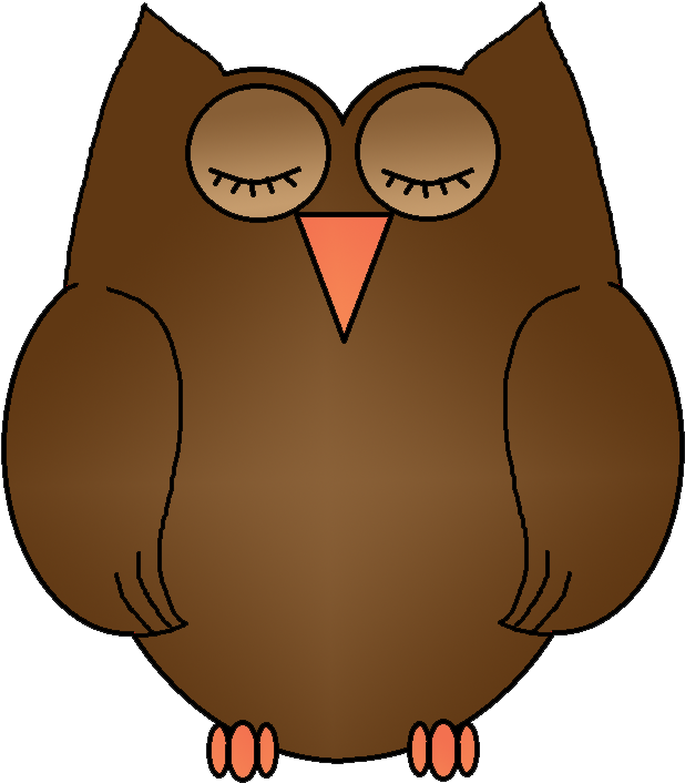Sleeping Owl Clipart - Cartoon - Free Transparent PNG Clipart Images Download. - Owl Transparent PNG Free Download
