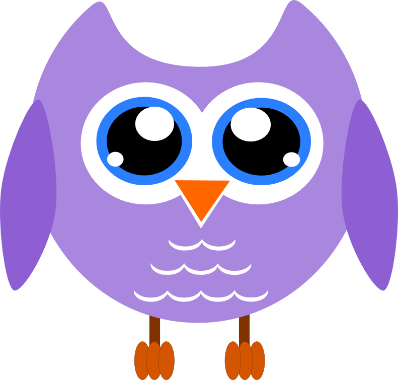 Owl Clipart Purple - Clipart With Clear Background - Free Transparent PNG Clipart Images Download. - Owl Transparent PNG Free Download