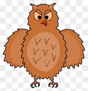 Front View, Spread Wings - Bird Cartoons Front Side View - Free Transparent PNG Clipart Images Download. - Owl Transparent PNG Free Download