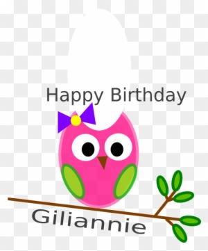Birthday Owl Gili Clip Art - Today Happy 1 Birthday - Free Transparent PNG Clipart Images Download. - Owl Transparent PNG Free Download