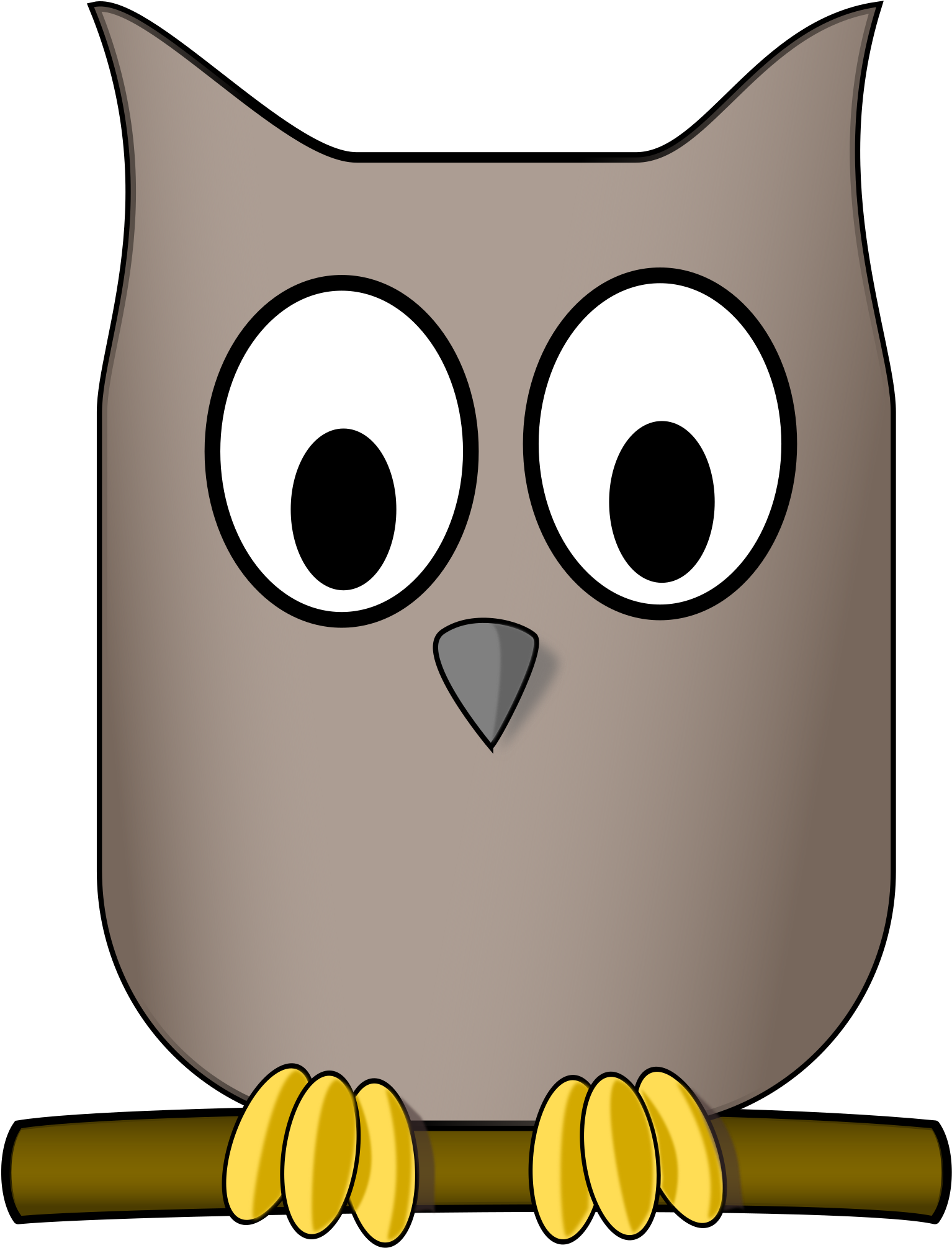 Free Vector Owl - Staring Clip Art - Free Transparent PNG Clipart Images Download. - Owl Transparent PNG Free Download