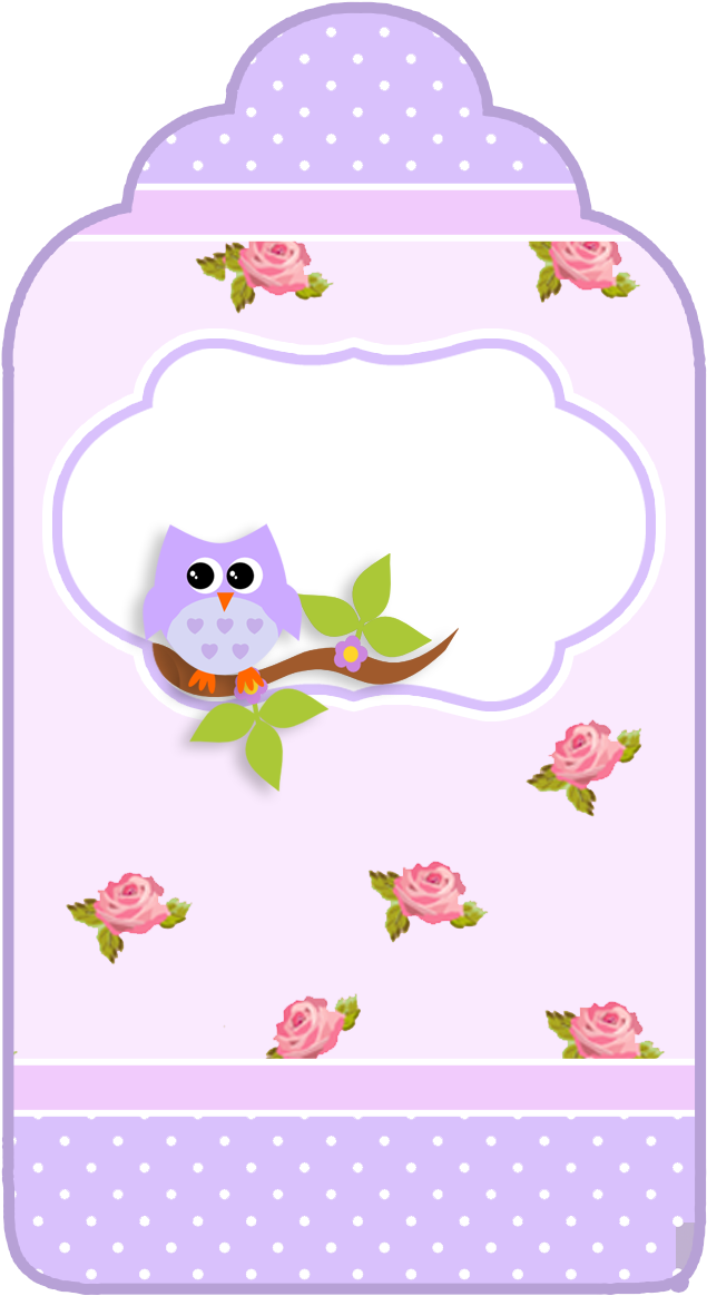 Lilac Owls In Shabby Chic Free Printable Bookmarks - Moldura De Cartão De Convites Com Corujas Para Imprimir - Free Transparent PNG Clipart Images Download. - Owl Transparent PNG Free Download