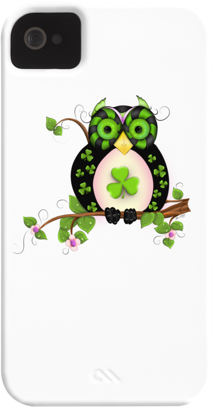St Patrick Hooty Owl Art Barely There Phone Case - St Patrick Tag - Kleeblatt - Eule - Dekor Grußkarte - Free Transparent PNG Clipart Images Download. - Transparent PNG Free Download
