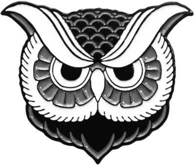 "owl" Enamel Pin - Illustration - Free Transparent PNG Clipart Images Download. - Transparent PNG Free Download