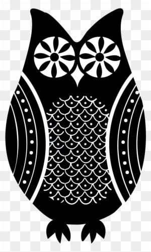 Owl Clipped Mask 01 Owl Clipped Maskb&w - Emblem - Free Transparent PNG Clipart Images Download. - Owl Transparent PNG Free Download