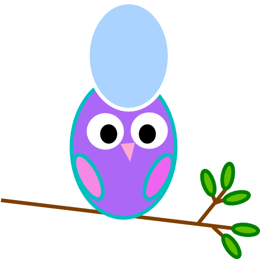 Purple Owl Blue Egg Svg Clip Arts 600 X 527 Px - Today Happy 1 Birthday - Free Transparent PNG Clipart Images Download. - Transparent PNG Free Download