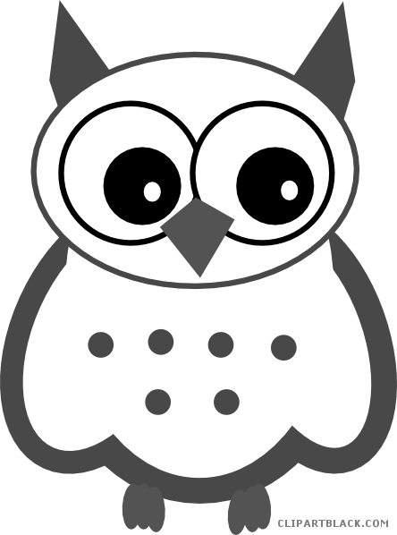 Snowy Owl Animal Free Black White Clipart Images Clipartblack - Clip Art - Free Transparent PNG Clipart Images Download. - Transparent PNG Free Download
