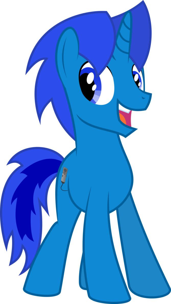 Happy Bluenicorn By Soren The Owl - Cartoon - Free Transparent PNG Clipart Images Download. - Transparent PNG Free Download