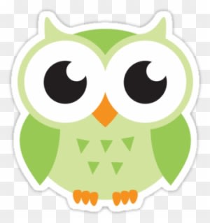 Green Owls Clipart - Buho Animado - Free Transparent PNG Clipart Images Download. - Owl Transparent PNG Free Download