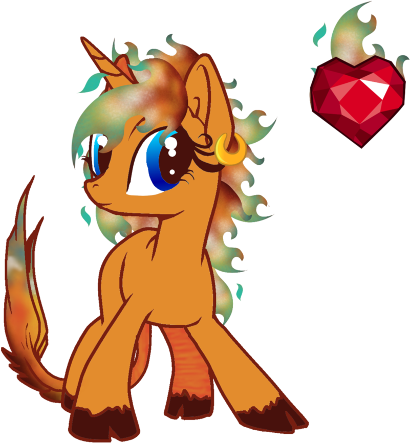 Sahara The Flaming Ember Pony By Owl-parchment - Cartoon - Free Transparent PNG Clipart Images Download. - Owl Transparent PNG Free Download