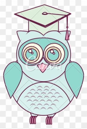 Owl With Graduation Hat - Cartoon - Free Transparent PNG Clipart Images Download. - Owl Transparent PNG Free Download