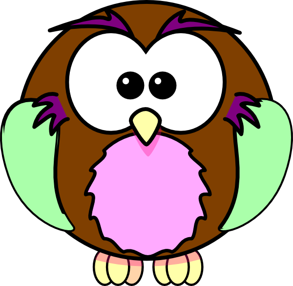 This Free Clip Arts Design Of Green Purple Tan Owl - Cute Owl Bird Clip Art Transparent PNG - 600x585 - Free Download on - Owl Transparent PNG Free Download