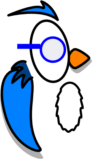 Blue Owl With Glasses Svg Clip Arts 318 X 597 Px Transparent PNG - 318x597 - Free Download on - Owl Transparent PNG Free Download