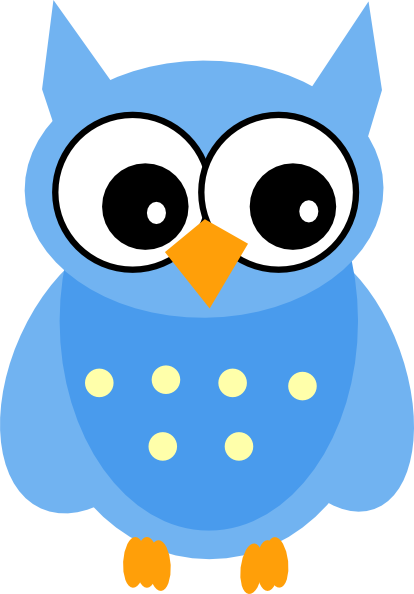 Cute Owls Blue Clip - Hoot Clipart Transparent PNG - 414x594 - Free Download on - Owl Transparent PNG Free Download