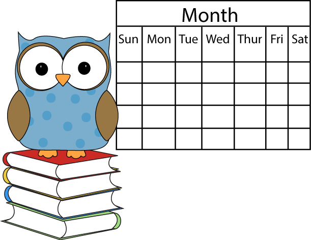 Polka Dot Owl With Calendar - Clip Art School Calendar Transparent PNG - 611x472 - Free Download on - Owl Transparent PNG Free Download
