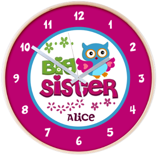 Kids Clock Owl Personalized Kids Bedroom Wooden Wall - Spline Drive Guard Sprocket Transparent PNG - 350x350 - Free Download on - Owl Transparent PNG Free Download