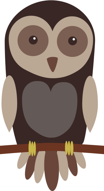Cute Animals Set Clip Art Department Owl - Woodland Clipart Animals Png Transparent PNG - 394x722 - Free Download on - Owl Transparent PNG Free Download