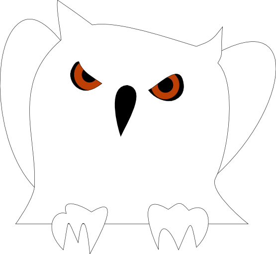 Disappointed Owl Black White Line Animal Animal 555px - Clip Art Transparent PNG - 555x510 - Free Download on - Owl Transparent PNG Free Download