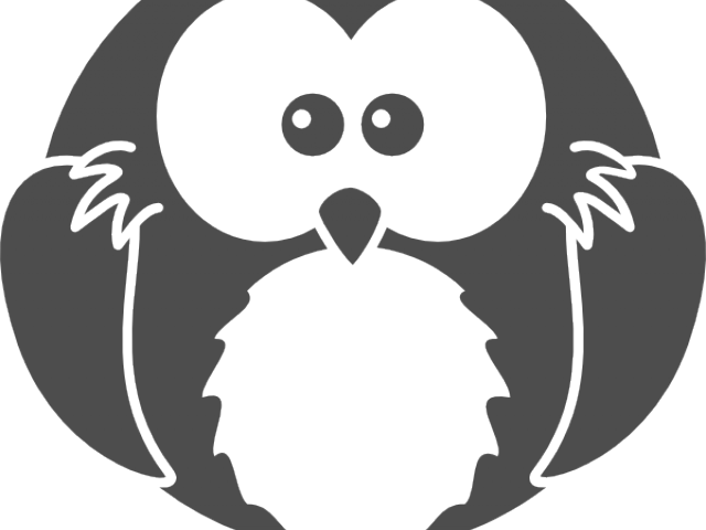 White Owl Cliparts - การ์ตูน ขาว ดำ น่า รัก Transparent PNG - 640x480 - Free Download on - Owl Transparent PNG Free Download