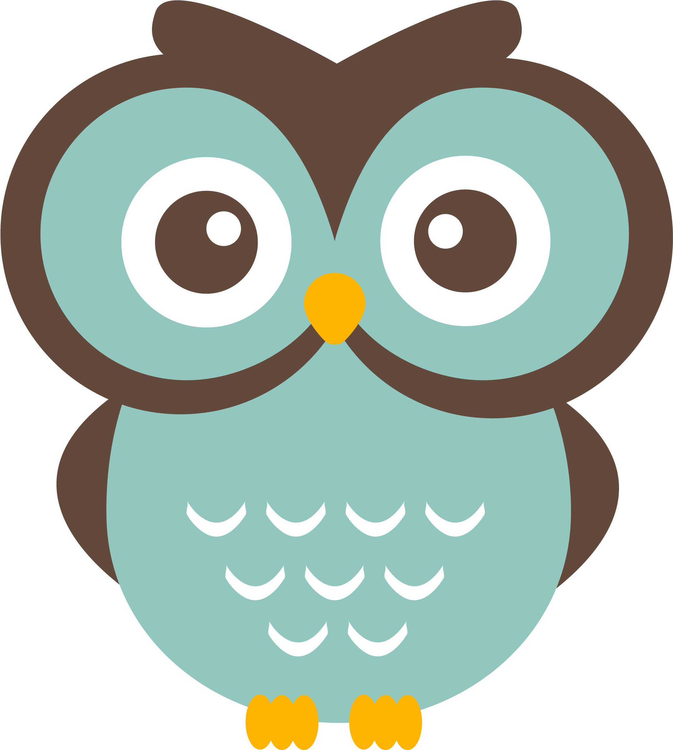 Owls Clipart Teal - Cute Owl Clipart, HD Png Download - Owl Transparent PNG Free Download