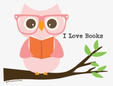Cute Owl Reading Ipad Sleeve - Owls With Books Clipart, HD Png Download - Owl Transparent PNG Free Download