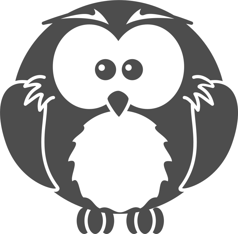 Free Wallpaper Cartoon Owl Live For Android - Owls Vector Black N White, HD Png Download - Owl Transparent PNG Free Download