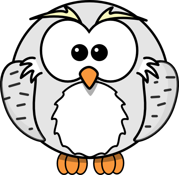 Harry Owl Cartoon Grey Svg Clip Arts - Snowy Owl Clipart Transparent Background, HD Png Download - Owl Transparent PNG Free Download