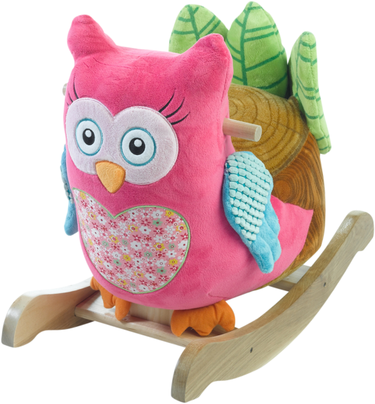 Rockabye -owlivia Pink Owl Rocker - Owl Rocker, HD Png Download - Owl Transparent PNG Free Download