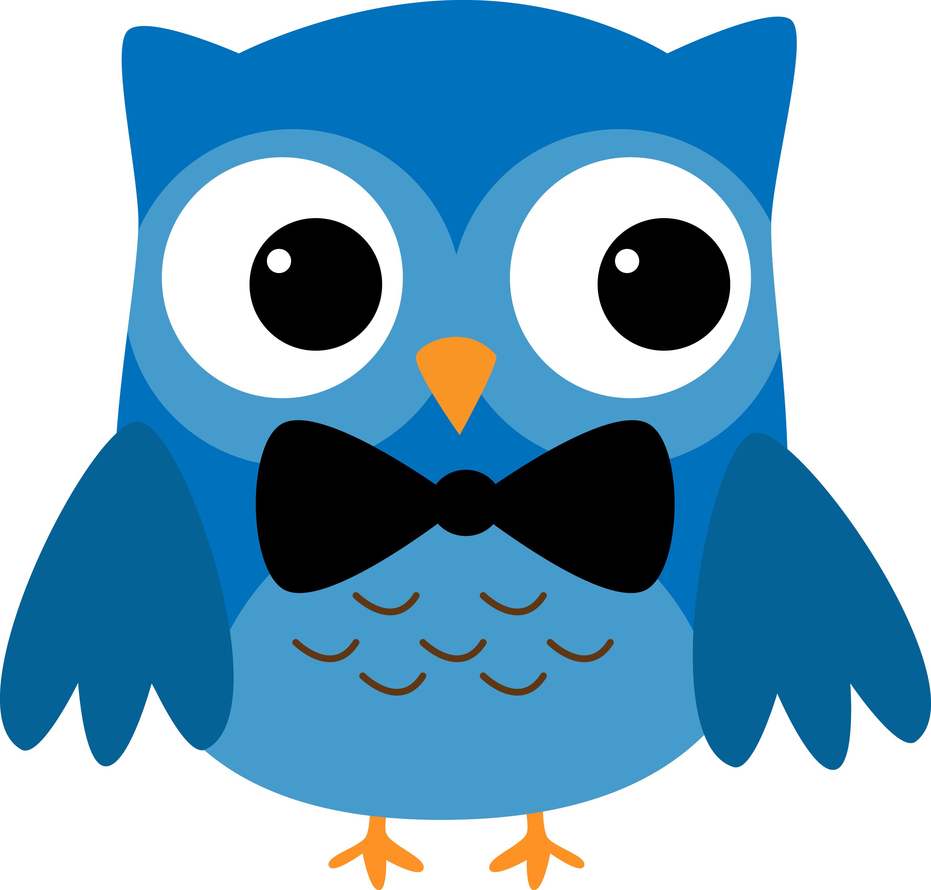 Neon Owl Clipart 5 By Brent, HD Png Download - Owl Transparent PNG Free Download