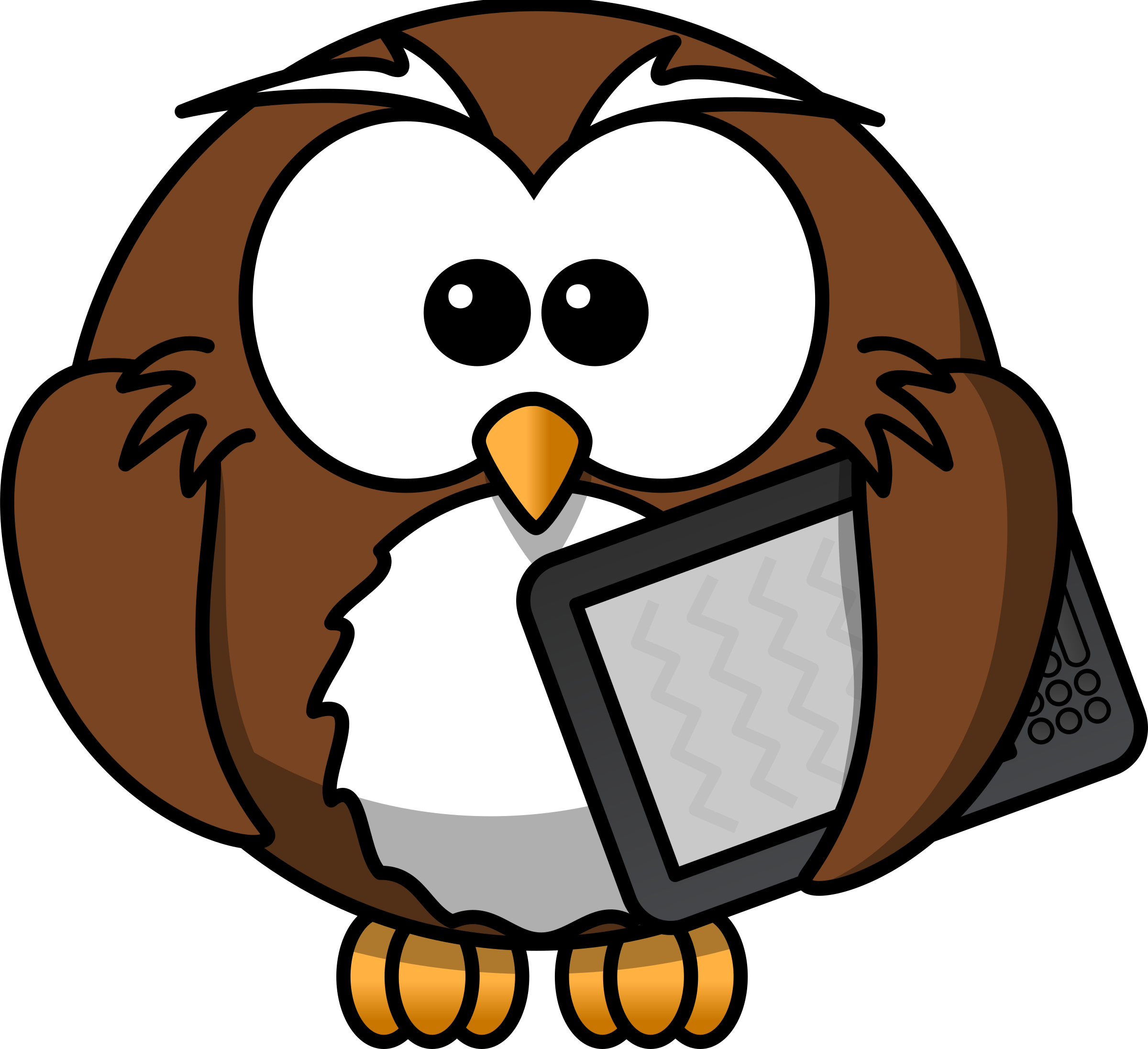 Owl, Animal, Bird, Book, E-book, Funny, Kindle, Reader - Cartoon Owl Transparent Background, HD Png Download - Owl Transparent PNG Free Download