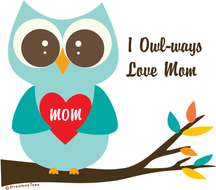 Cute Owl Love Banner - Cute Owl Reading Clipart, HD Png Download - Owl Transparent PNG Free Download