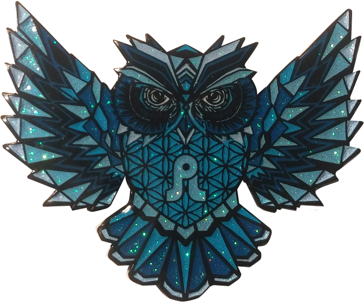 Image Of Blue - Pretty Owl Design, HD Png Download - Owl Transparent PNG Free Download