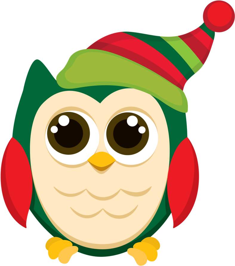 Minus Christmas Pictures, Christmas Art, Christmas - Christmas Owl Clipart, HD Png Download - Owl Transparent PNG Free Download