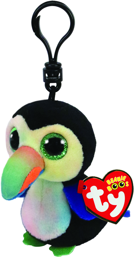 Ty Beanie Boo Beaks Toucan Clipart , Png Download - Beanie Boo Owl Keychain, Transparent - Owl Transparent PNG Free Download