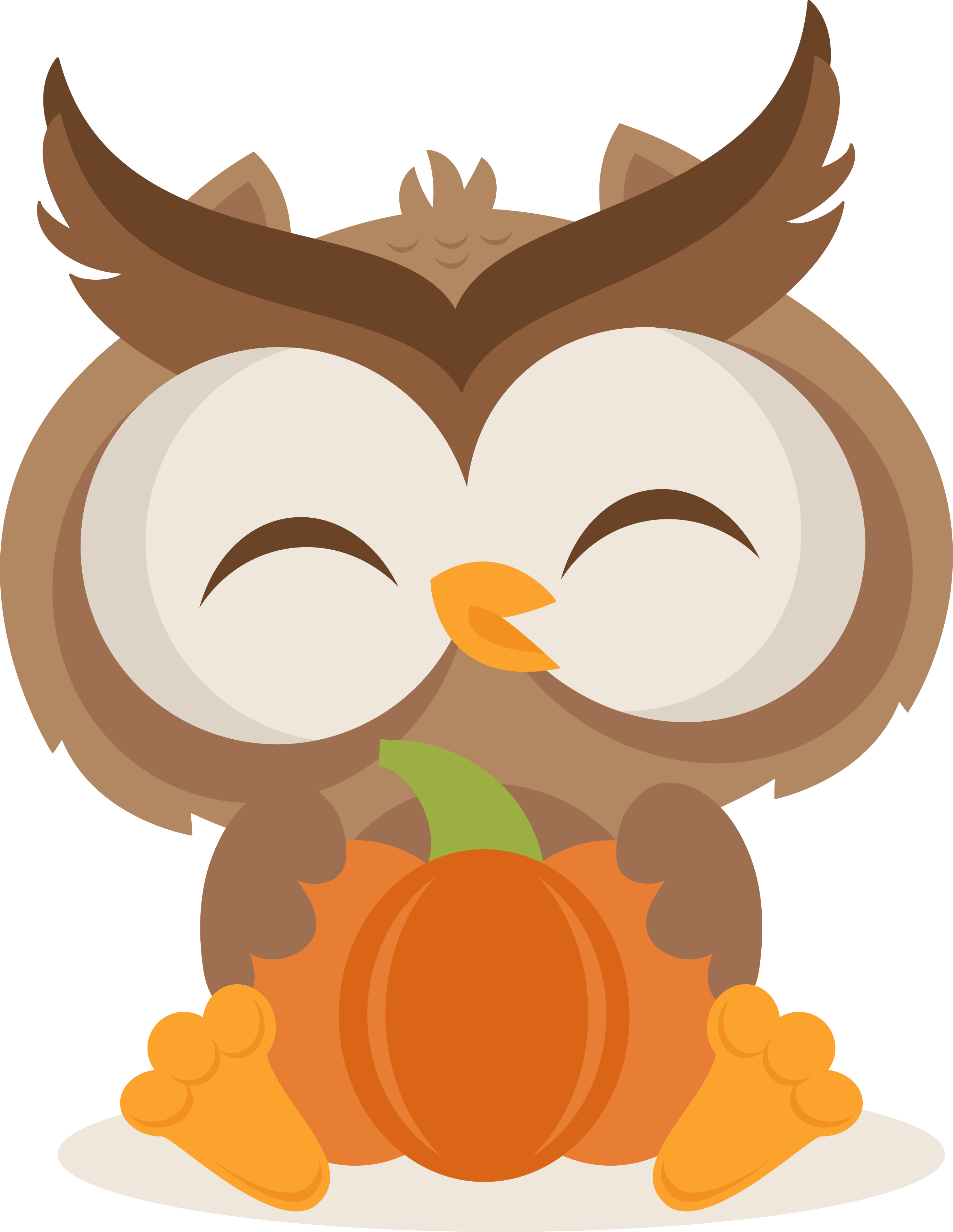 Acorn Svg Cute Cartoon - Cute Fall Owl Clipart, HD Png Download - Owl Transparent PNG Free Download