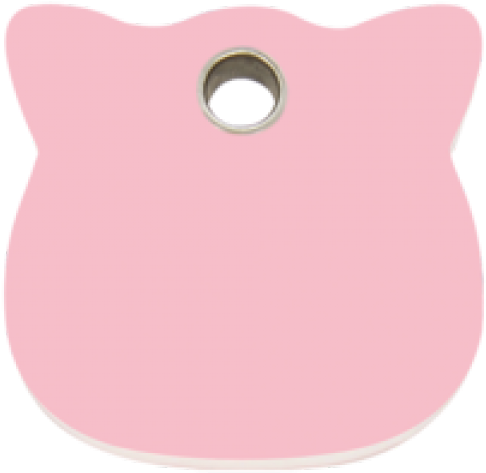 Pink Cat Head Pet Tag - Owl, HD Png Download - Owl Transparent PNG Free Download