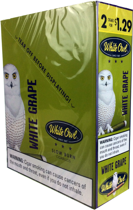 White Owl White Grape 2/1 - African Grey, HD Png Download - Owl Transparent PNG Free Download