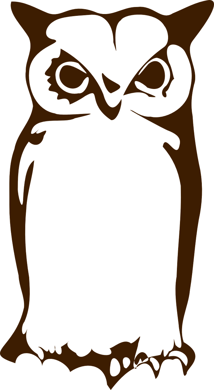 Owl Silhouette Clip Art - Gambar Tato Burung Hantu, HD Png Download - Owl Transparent PNG Free Download