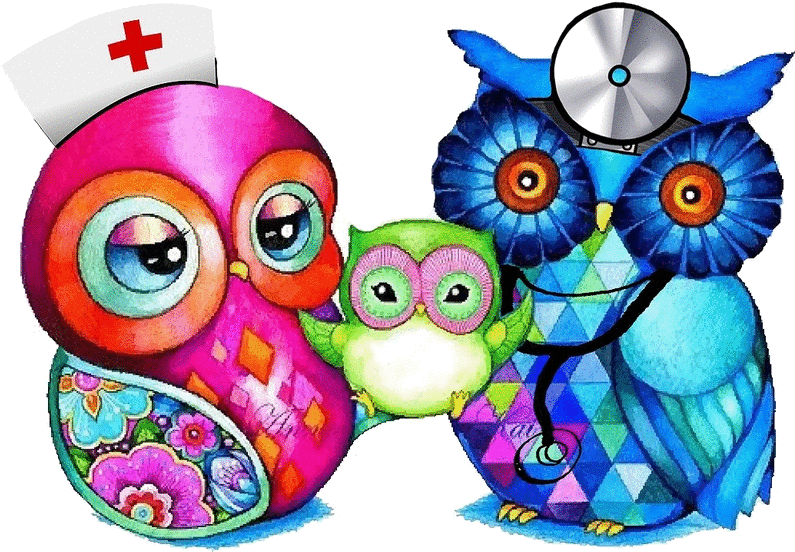 Nursery Drawing Owl - Happy Family Owl Clipart, HD Png Download - Owl Transparent PNG Free Download