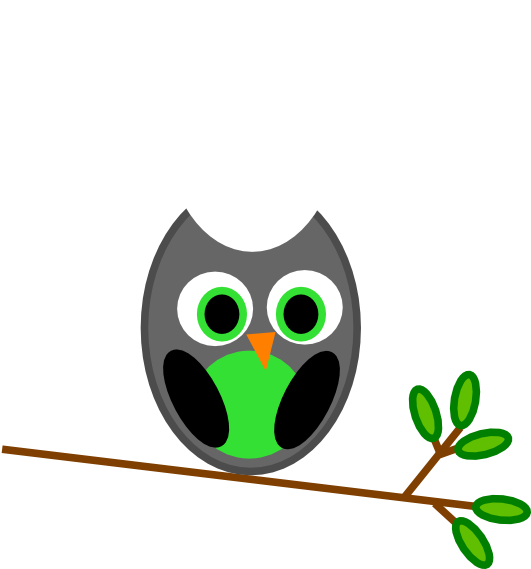 Cute - Owl - On - Tree - Clipart - Thank You I Will Miss You All, HD Png Download - Owl Transparent PNG Free Download
