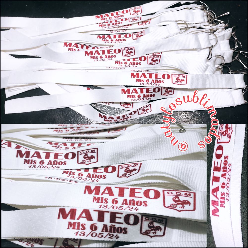 Llaveros c/cinta P/Mayor (Polímero)