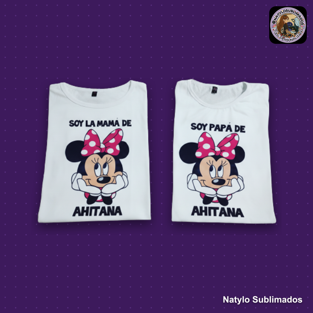 Remera Mamá/Papá (Combo)