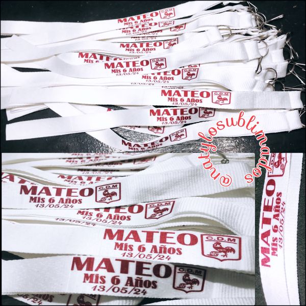 Llaveros c/cinta P/Mayor (Polímero)