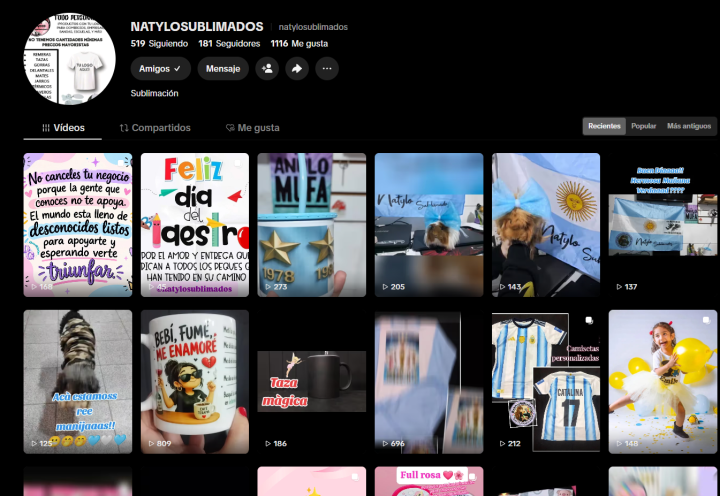 Video destacado en TikTok