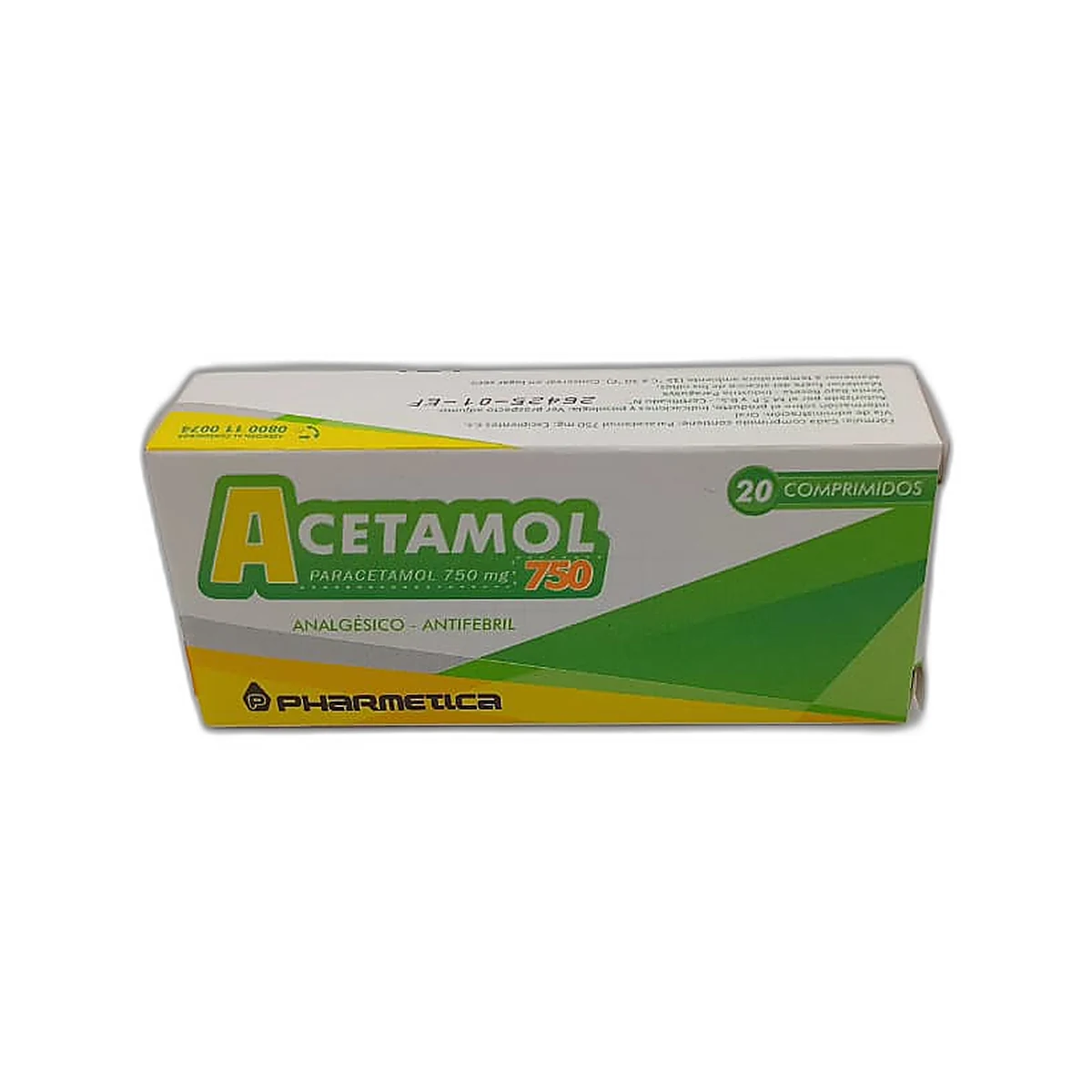 Acetamol 750 comp. caja x 20
