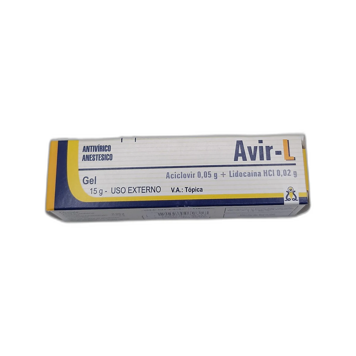 Avir l gel caja pomo x 15 g.