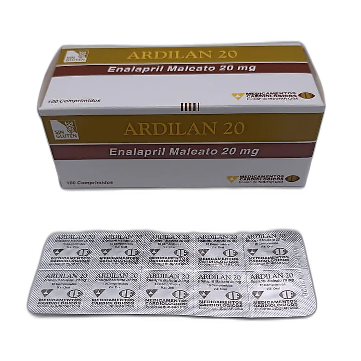 Ardilan 20 mg. comp. ran. x 10